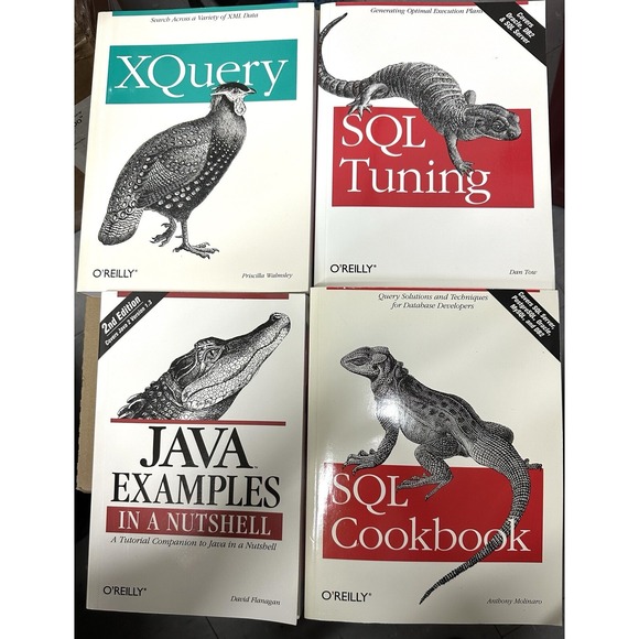 Other - 4 O'Reilly Pocket Reference Guide Booklet Lot - JUnit, Perl 5, vi Editor, XML